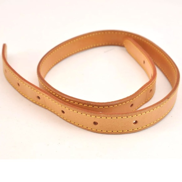 2 Louis Vuitton Straps Replacement Vaschetta Leather Shoulder For GM Bag 31.9” - Picture 3 of 16